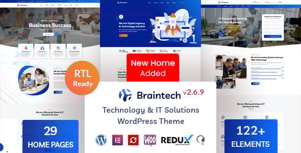 Braintech - Technology & IT Solutions WordPress Theme Braintech - Technology & IT Solutions WordPress Theme