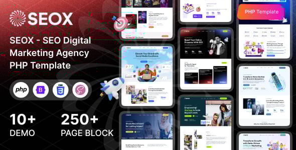 SEOX - SEO & Digital Marketing Agency PHP Template