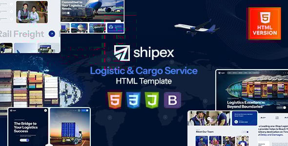 Shipex - Transport and Logistics HTML Template