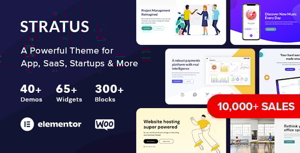 App, SaaS & Software Startup Tech Theme - Stratus App, SaaS & Software Startup Tech Theme - Stratus