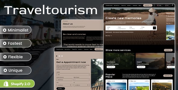 Travel Tourism - Trip Agency Shopify 2.0 Theme