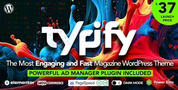 Typify - Newspaper & Magazine WordPress Theme Typify - Newspaper & Magazine WordPress Theme