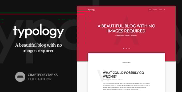 Typology - Minimalist Blog & Text Based Theme for WordPress Typology - Minimalist Blog & Text Based Theme for WordPress