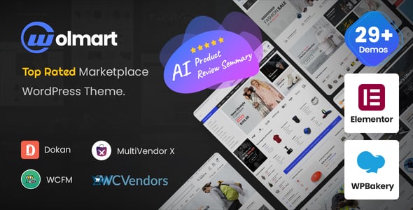 Wolmart | Multi-Vendor Marketplace WooCommerce Theme Wolmart | Multi-Vendor Marketplace WooCommerce Theme