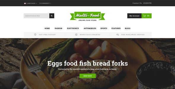 Multi Shop - OpenCart 2 & 3 Responsive Theme