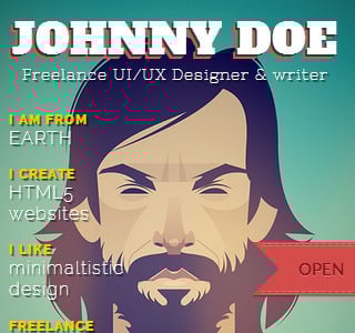 BookCard - 3D Folded vCard HTML Template