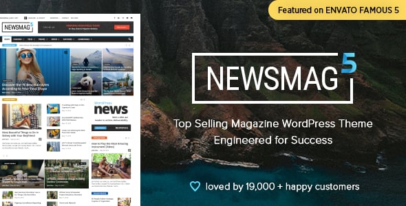 Newsmag - Newspaper & Magazine WordPress Theme Newsmag - Newspaper & Magazine WordPress Theme