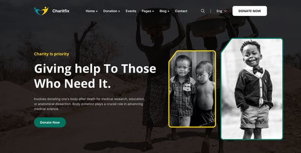 Charitfix – Charity & Donation HTML Template