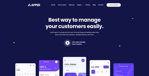 APPER - App Landing Page HTML Template