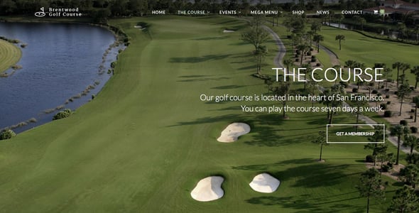 Brentwood - Golf Course WordPress Theme Brentwood - Golf Course WordPress Theme