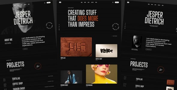 Jesper - Creative Portfolio Showcase HTML Website Template