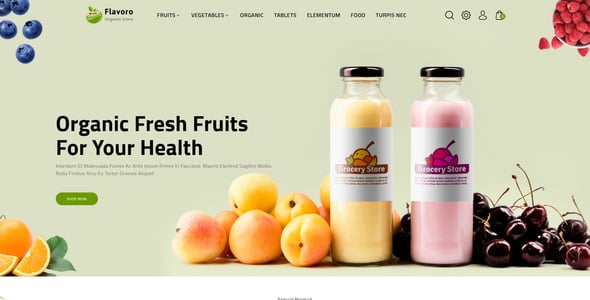 Flavero - Organic Food OpenCart Store