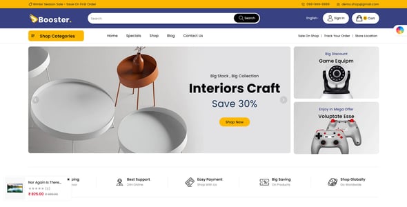 Booster - Multipurpose Supermarket Shopify 2.0 Theme