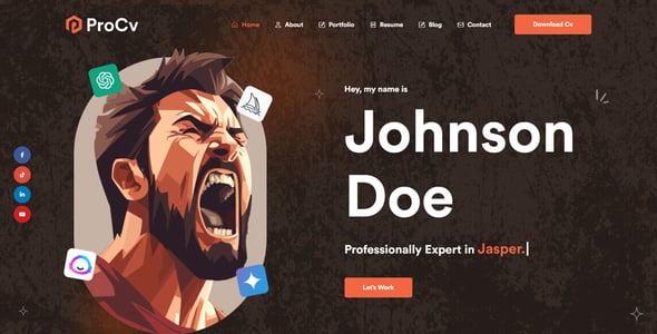 ProCv - CV Resume & Personal Portfolio