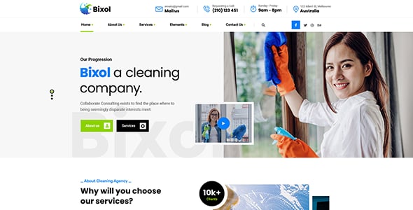 Bixol - Cleaning Services WordPress