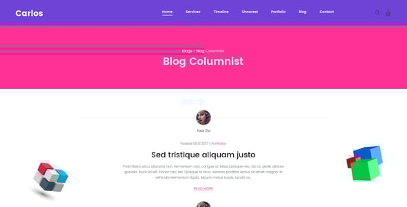 Carlos | Creative Agency PSD Template