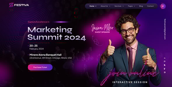 Festiva - Event & Conference WordPress Theme