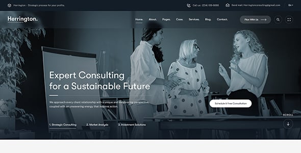 Herrington - Business Consulting WordPress Theme Herrington - Business Consulting WordPress Theme