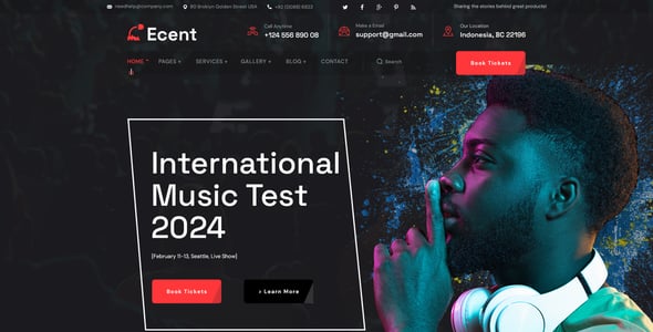 Ecent- Event Conference & Meetup Template