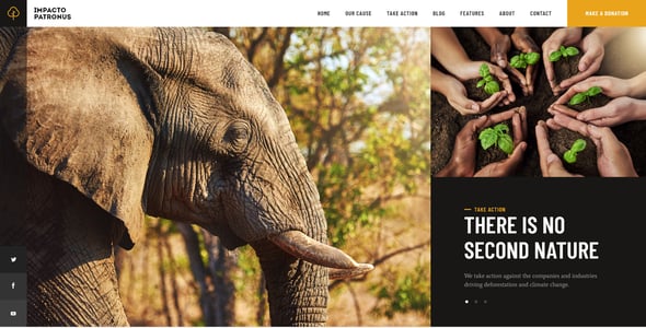 Impacto Patronus | Nature Protection, Petitions & Social Activism WordPress Theme + RTL