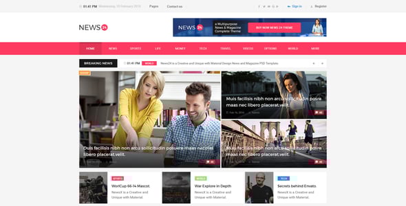 News 24 - Magazine PSD Template