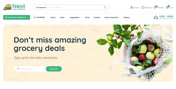 Nest - Multipurpose eCommerce HTML Template Nest - Multipurpose eCommerce HTML Template