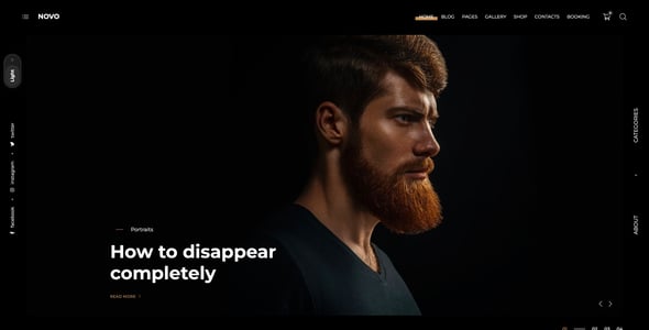 Novo - Photography WordPress Novo - Photography WordPress