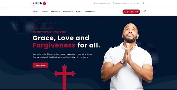 Zegen - Church WordPress Theme Zegen - Church WordPress Theme