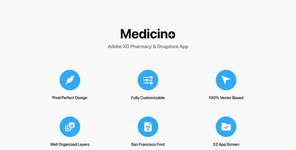 Medicino - Adobe XD Pharmacy & Drugstore App