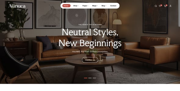 Aunuca - Furniture Store WordPress Theme