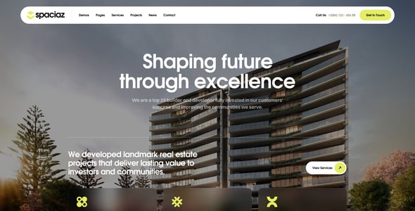 Spaciaz – Real Estate & Construction Group WordPress Theme Spaciaz – Real Estate & Construction Group WordPress Theme