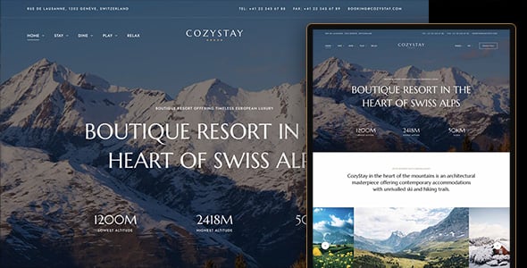 CozyStay - Hotel Booking WordPress Theme CozyStay - Hotel Booking WordPress Theme
