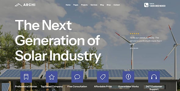 Archi - Interior Design & Multipurpose Elementor WordPress Theme