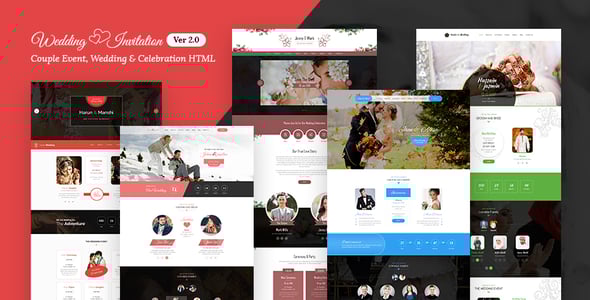 Wedding Event  - Wedding Invitation and Celebration HTML Template