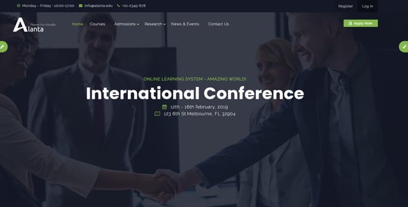 Alanta - Responsive Premium Moodle Theme, based on Bootstrap 4