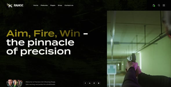 Range - Weapon Shop WordPress Theme