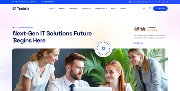 Techtlk – Business & IT Solutions WordPress Theme Techtlk – Business & IT Solutions WordPress Theme