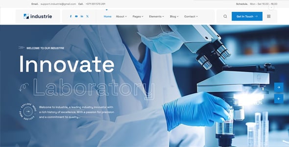 Industrie - Factory & Industry HTML Template