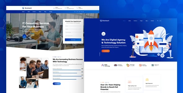 Braintech - Technology & IT Solutions WordPress Theme