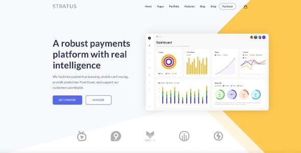 App, SaaS & Software Startup Tech Theme - Stratus App, SaaS & Software Startup Tech Theme - Stratus