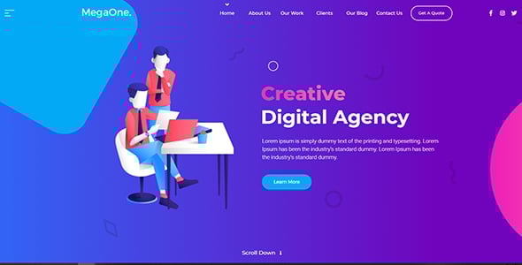 MegaOne - One Page Parallax MegaOne - One Page Parallax