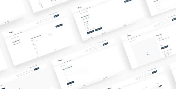 Wico - Shopify Wireframe for Adobe XD