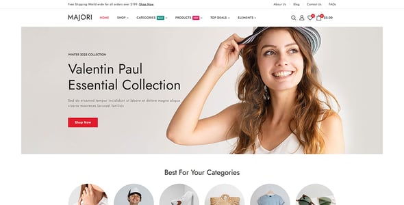 Majori - Minimal Fashion Store WordPress WooCommerce Theme Majori - Minimal Fashion Store WordPress WooCommerce Theme