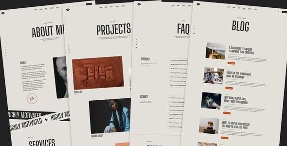 Jesper - Creative Portfolio Showcase HTML Website Template