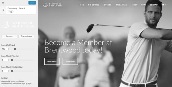 Brentwood - Golf Course WordPress Theme
