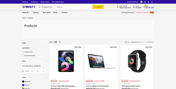 Storefy - Multipurpose Shopify OS 2.0 Theme