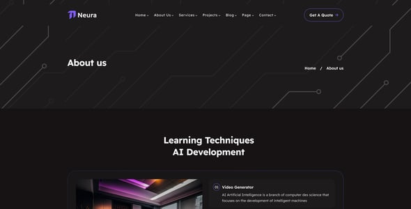 Neura - AI SaaS Website Figma Template