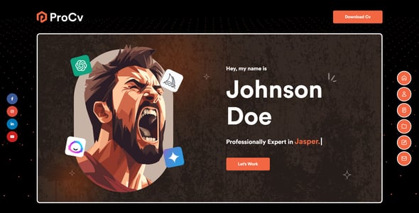 ProCv - CV Resume & Personal Portfolio