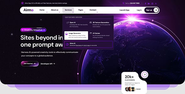 Aimo - AI Agency & Technology WordPress Theme