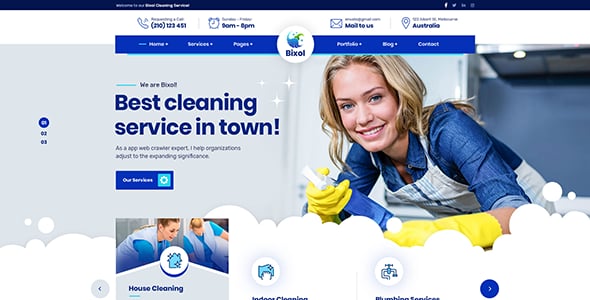 Bixol - Cleaning Services WordPress Bixol - Cleaning Services WordPress